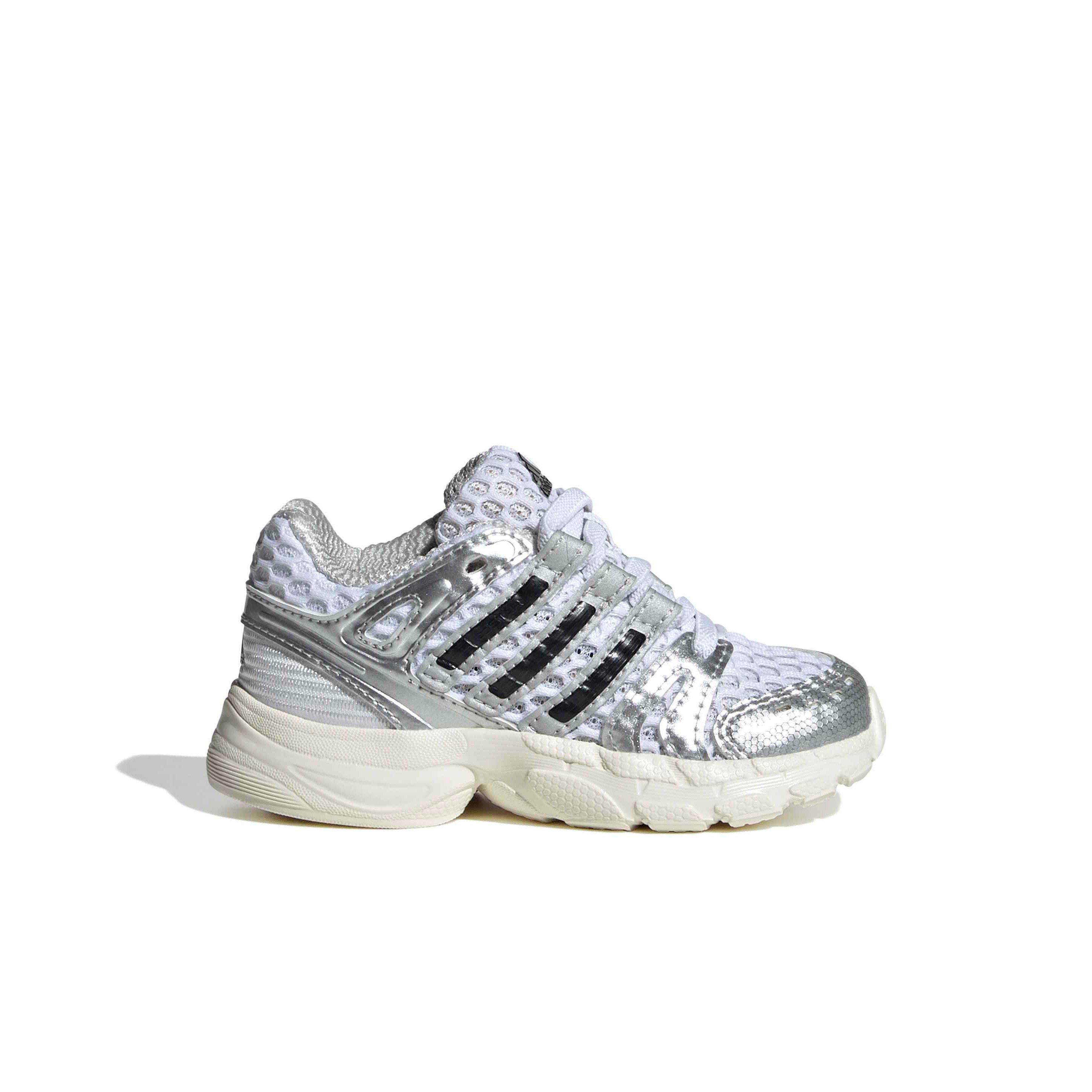 adidas Originals Adistar Control 5 EL "Ftwr White/Silver Metallic/Grey One" Infant Boys' Shoe - WHITE/SILVER/GREY